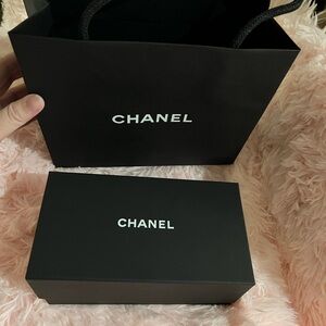 CHANEL Black Box and Gift Bag